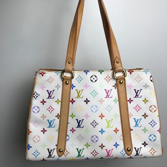 SOLD Louis Vuitton Aurelia MM White Multicolor - Picture 3 of 16